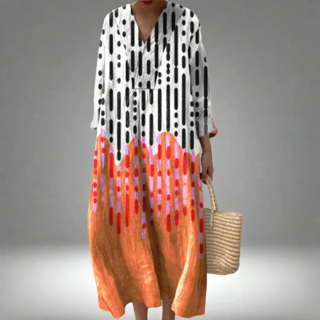 Lily | Geometrisches Tunika-Kleid