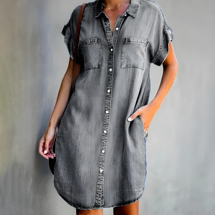 Viola | Klassisches bauchbedeckendes Midikleid für Damen