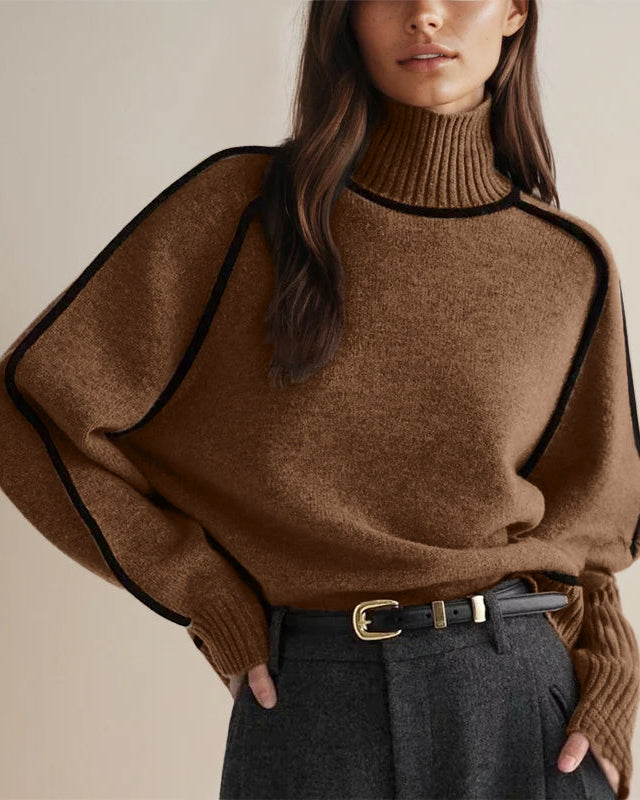 Sophie | Hochwertiger Pullover für Damen mit Rollkragen und langen Ärmeln