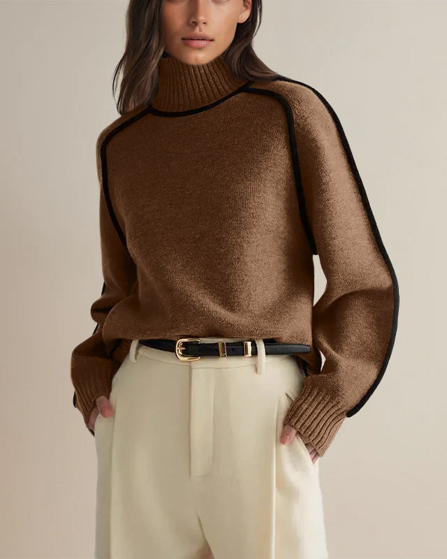 Sophie | Hochwertiger Pullover für Damen mit Rollkragen und langen Ärmeln