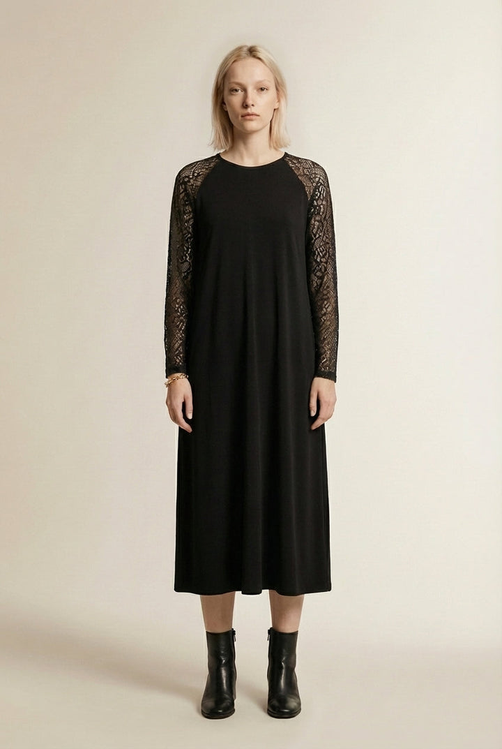 Noémie | Elegantes Damen V-Ausschnitt Kleid mit Blumenmuster und kurzen Ärmeln