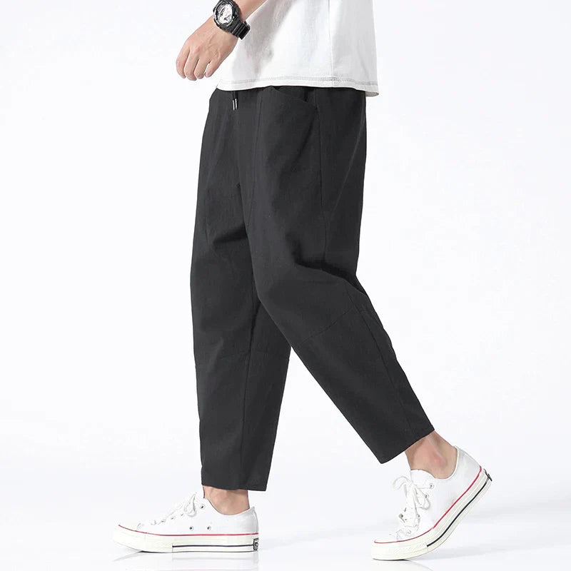 Kyoto | Cropped Hose für Herren mit schmaler Passform