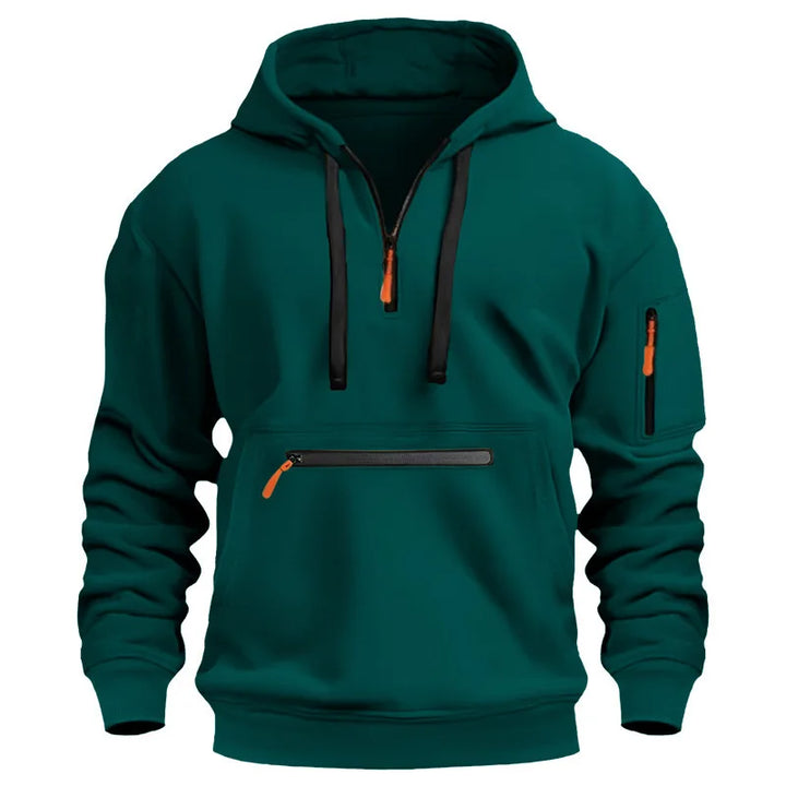 AlpenNord | Kapuzen-Zip-Up Sweatshirt für Herren mit langen Ärmeln