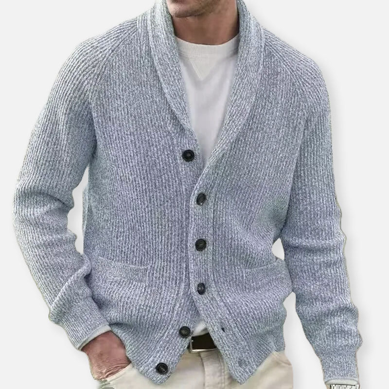 Emanuele | Valente Strickstrickjacke für Herren mit langen Ärmeln