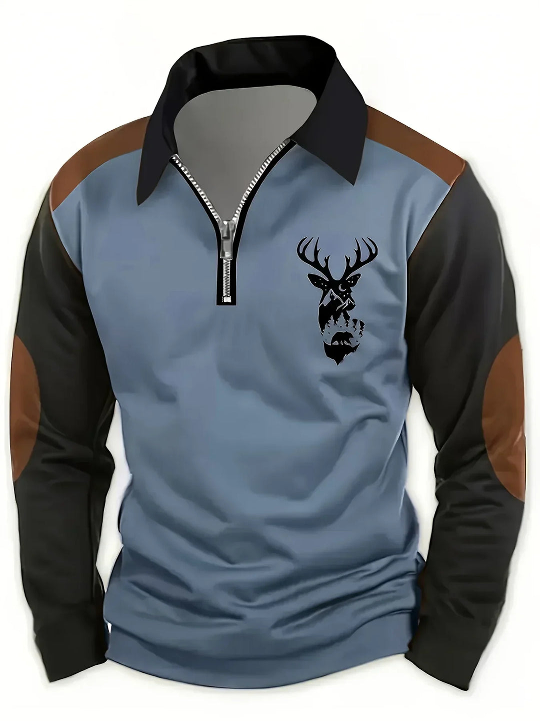 Callum | Stilvoller Herbstpullover für Herren mit Stehkragen und langen Ärmeln