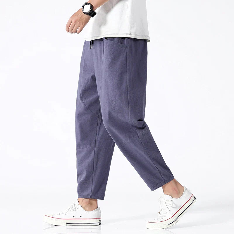 Kyoto | Cropped Hose für Herren mit schmaler Passform