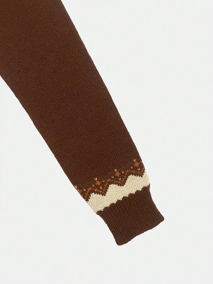 Marion | Vintage Isländischer Pullover für Damen mit Rundhalsausschnitt