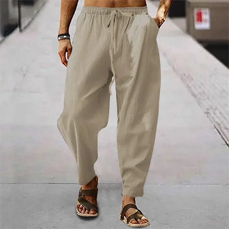Omar | Zen Drop-Crotch-Hosen für Herren mit mittlerem Bund