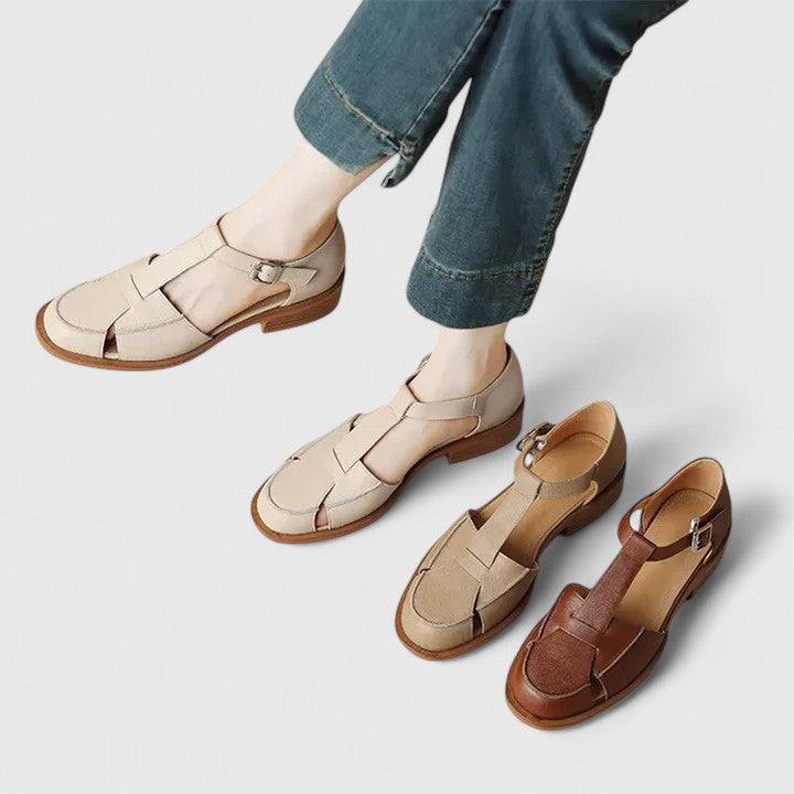 Thalina | Elegante Mary Jane Sandalen für Damen mit mittelhohem Absatz