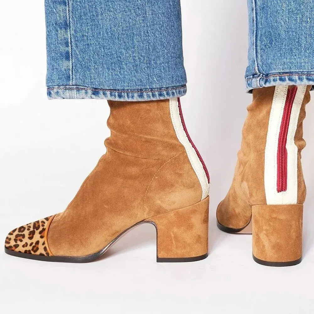 Suave | Stilvolle Komfort Stiefeletten für Damen mit mittelhohem Absatz