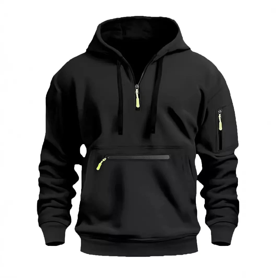 AlpenNord | Kapuzen-Zip-Up Sweatshirt für Herren mit langen Ärmeln