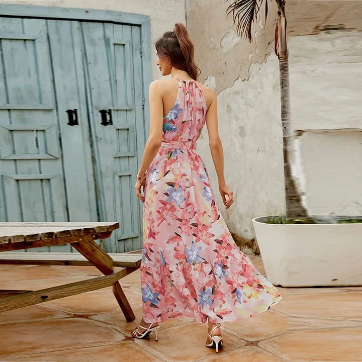 Luna | Elegantes Maxi Kleid mit langen Ärmeln