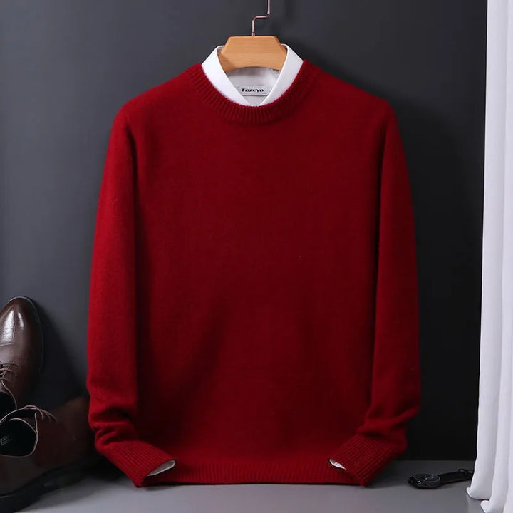 EARL | Premium Trikot Cardigan für Herren mit Rundhalsausschnitt und langen Ärmeln