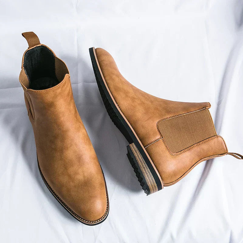 Kayden | Prämie Chelsea-Stiefel für Herren mit flachem Absatz