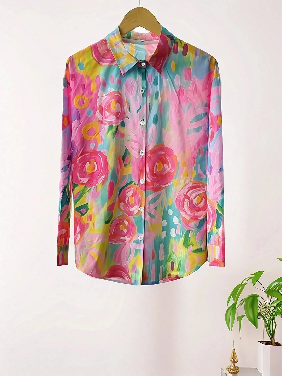 Annika | Bunte Bluse mit verspieltem Druck und Sternenmuster