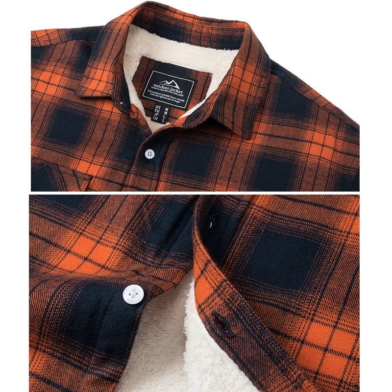 Matteo | Fusion Jacke für Herren mit Karomuster und langen Ärmeln