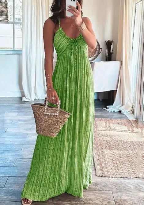 Antonella | Ärmelloses Damenkleid für Damen mit V-Ausschnitt