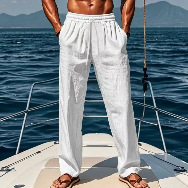 Elyas | Entspannte Hose für Herren mit geradem Bein und mittlerem Bund