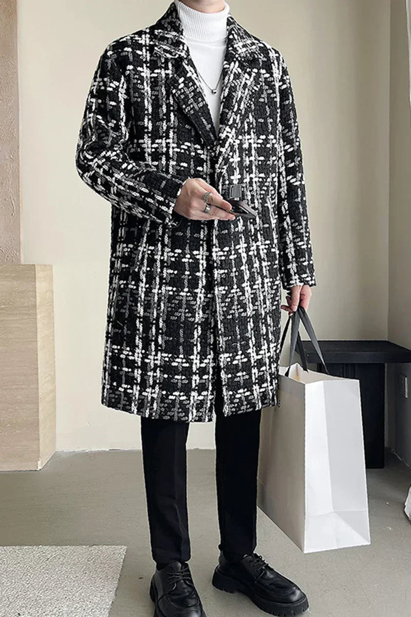 Jones | Jacquard Trenchcoat mit langen Ärmeln