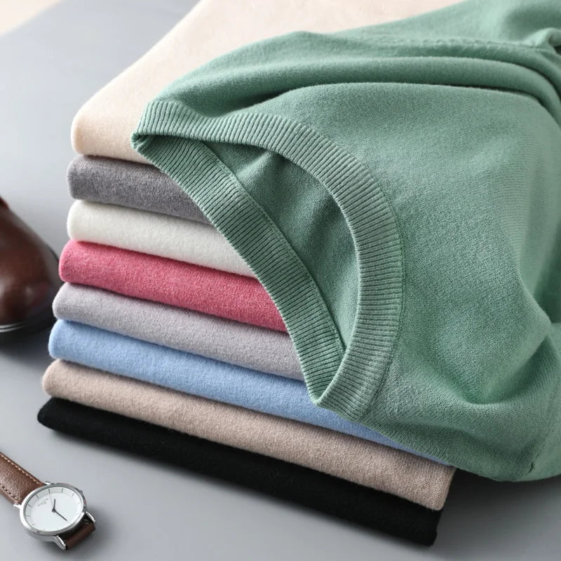 Elias | Merino Shirt für Herren mit Rundhalsausschnitt und kurzen Ärmeln