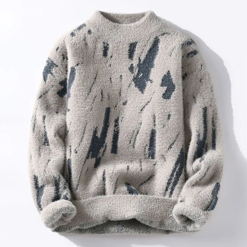 Erik | Designer Strickware für Herren mit Rundhalsausschnitt und langen Ärmeln