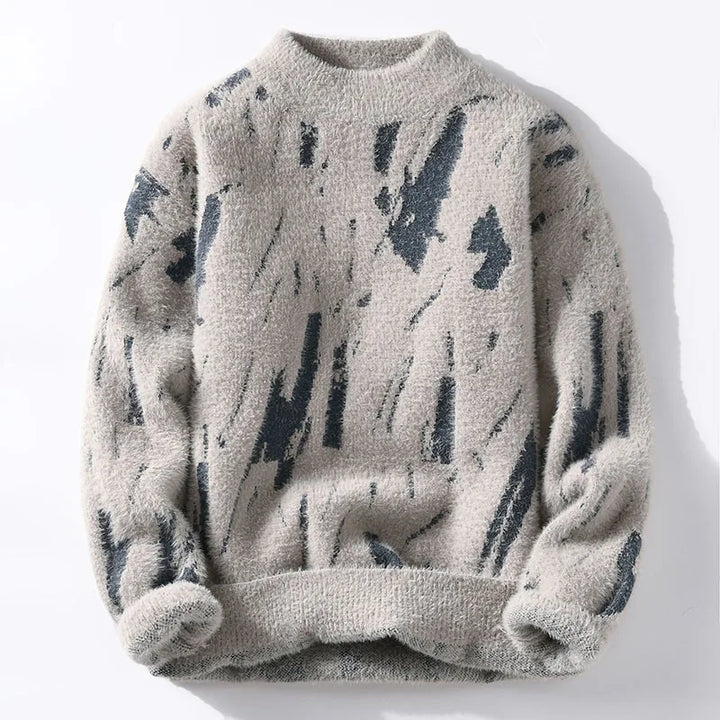 Erik | Designer Strickware für Herren mit Rundhalsausschnitt und langen Ärmeln