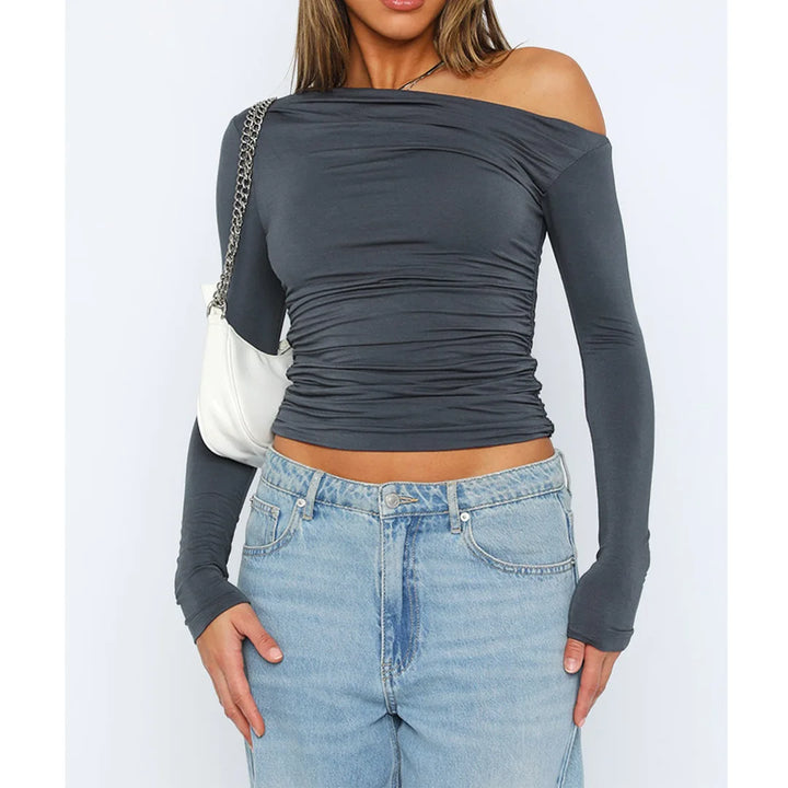 Damen Langarmtop Cropped