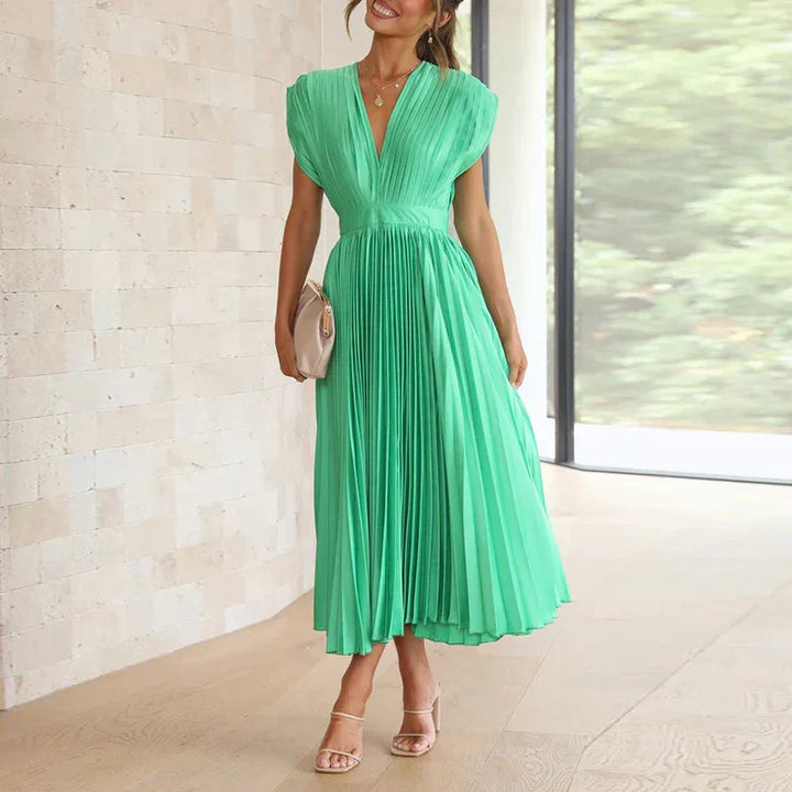 Hedwig | Elegantes Damenkleid für Damen mit V-Ausschnitt