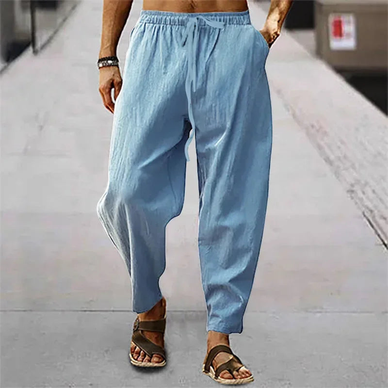 Omar | Zen Drop-Crotch-Hosen für Herren mit mittlerem Bund