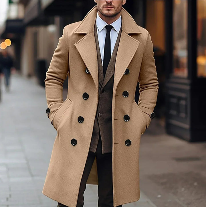 Jude | Chic Herren Trenchcoat mit langen Ärmeln