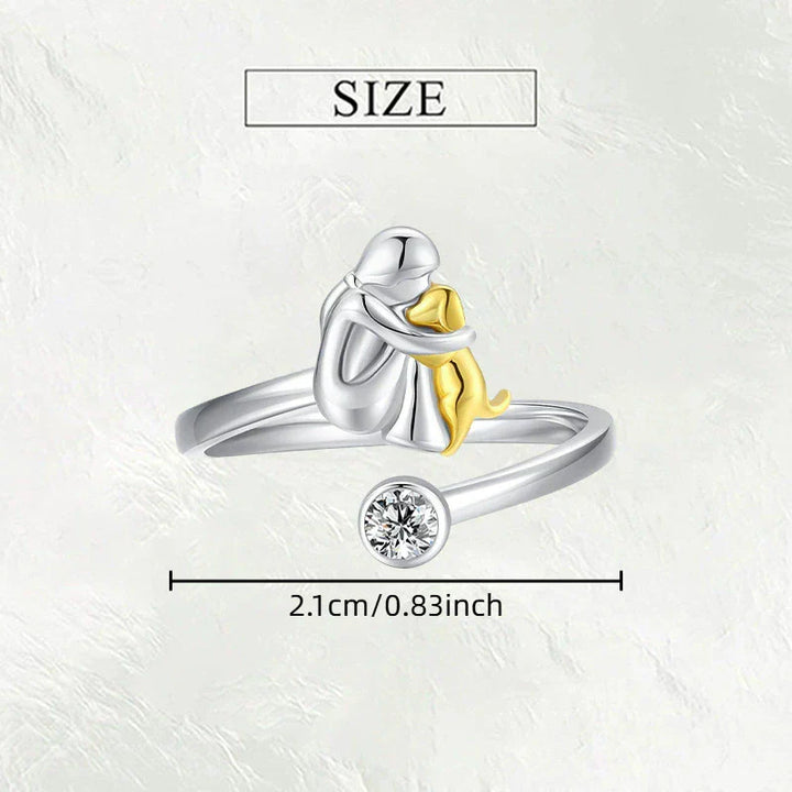 Rose | Ring mit Hundemotiv