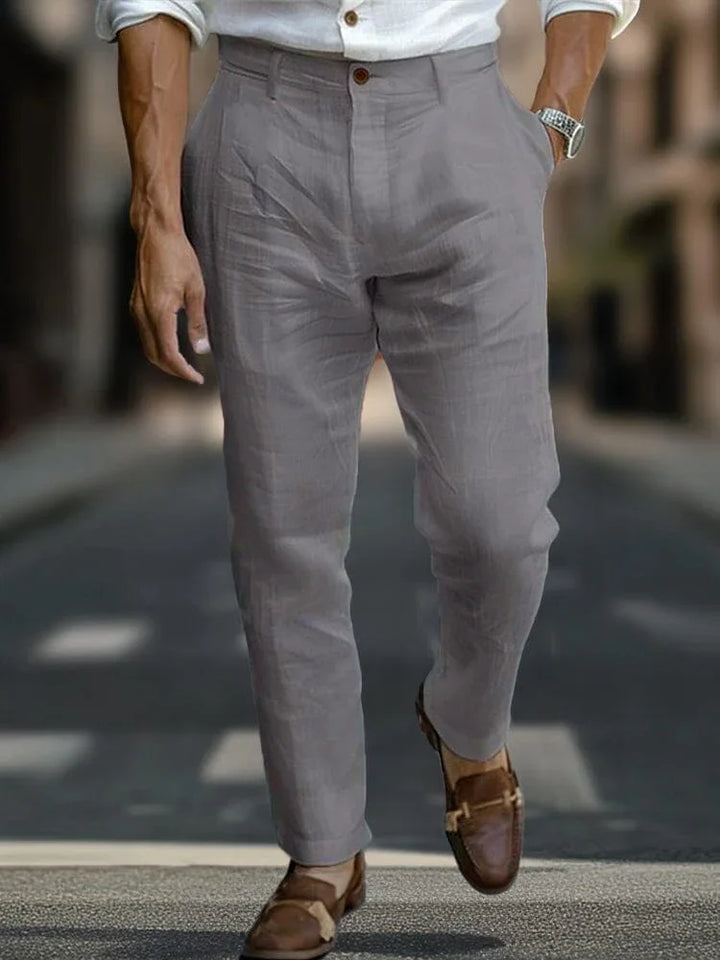 Alaric | Maßgeschneiderte Hose für Herren mit schmaler Passform und mittlerem Bund