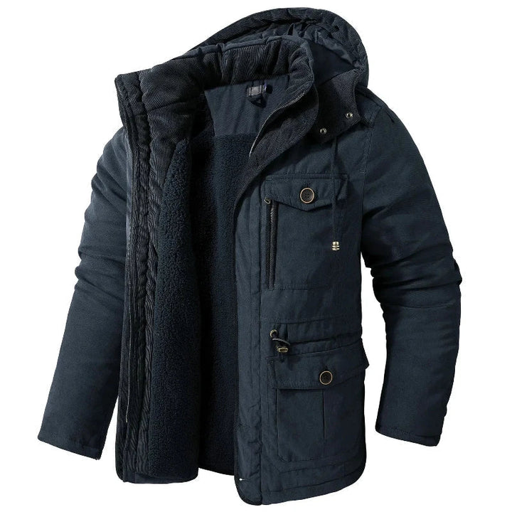 Liam | Herren Parka mit Taschen und Kapuze