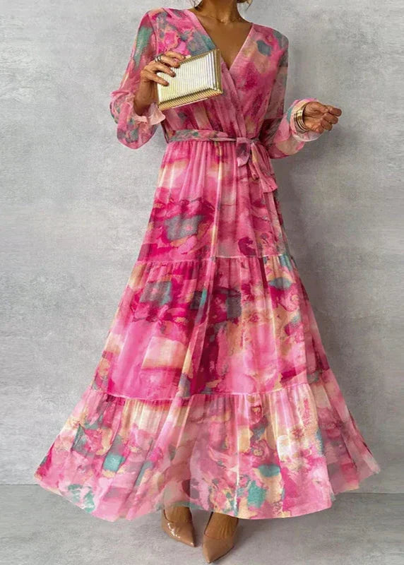Grace | Elegantes Florales Handgemachtes Maxikleid für Damen