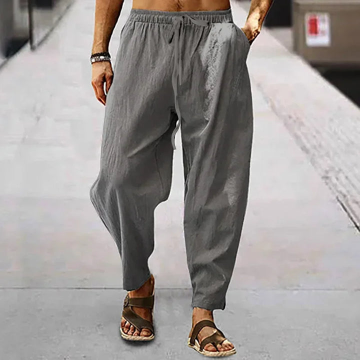 Omar | Zen Drop-Crotch-Hosen für Herren mit mittlerem Bund