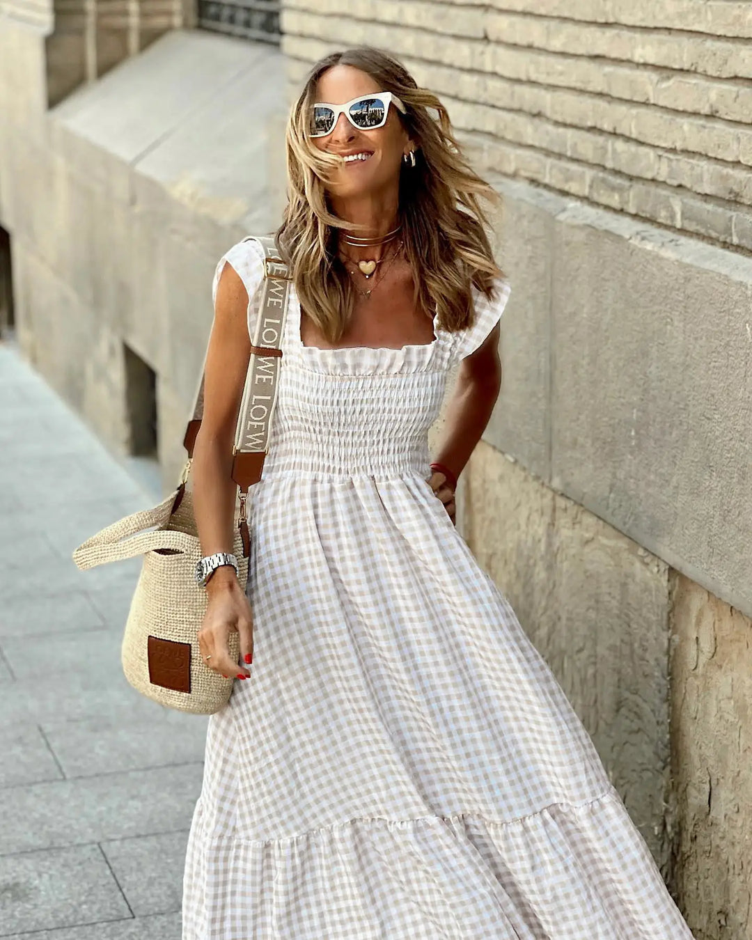 Mila | Retro-Karo-Kleid