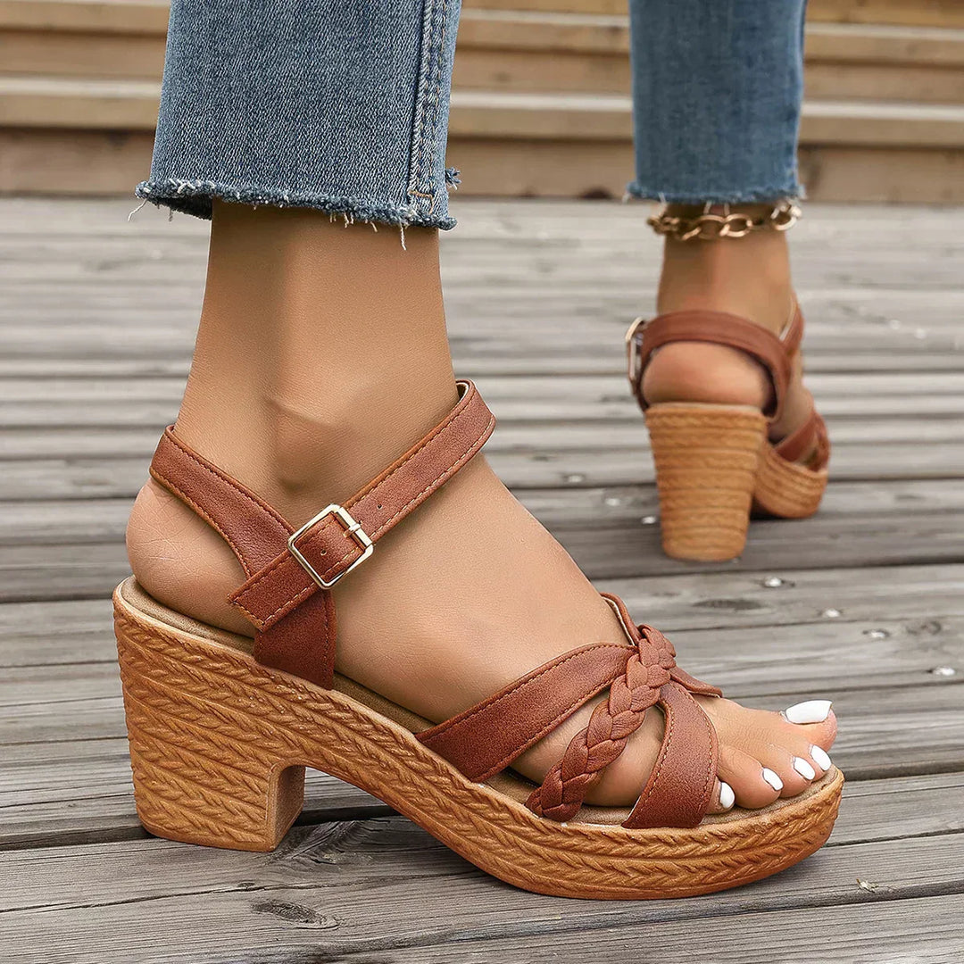 Sophia | Orthopädische Modesandalen für Damen mit mittelhohem Absatz