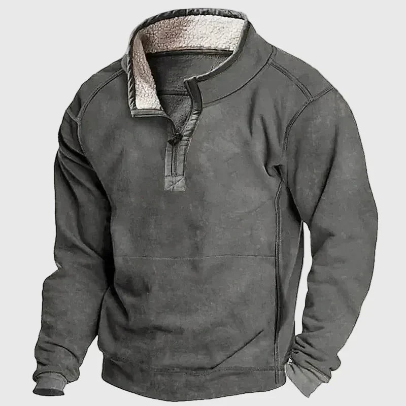 Daniel | Schicker Gemütlicher Pullover für Herren mit Stehkragen und langen Ärmeln