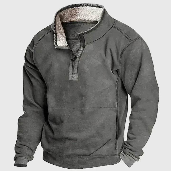 Daniel | Schicker Gemütlicher Pullover für Herren mit Stehkragen und langen Ärmeln