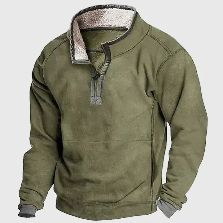 Daniel | Schicker Gemütlicher Pullover für Herren mit Stehkragen und langen Ärmeln