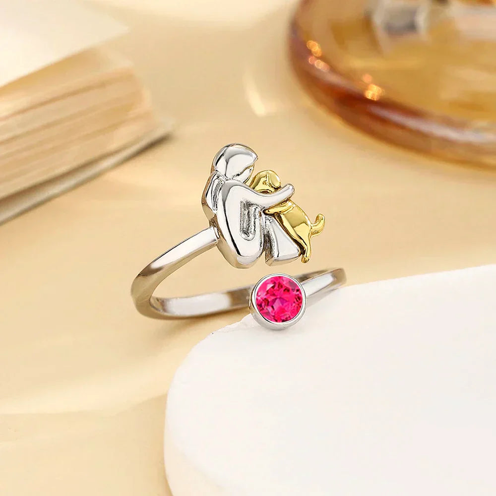 Rose | Ring mit Hundemotiv