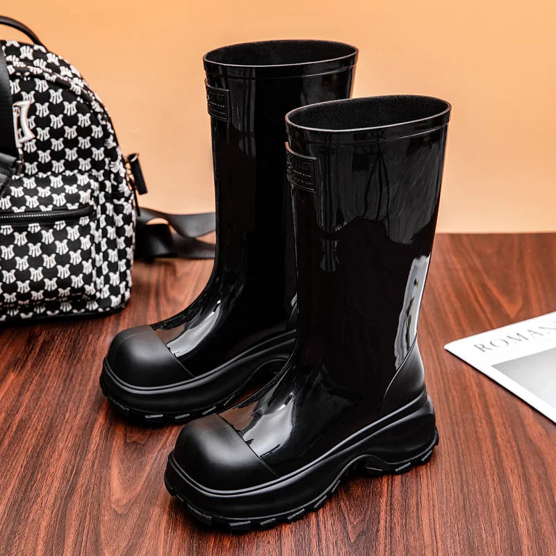 Damen Regenstiefel mit rutschfester Sohle