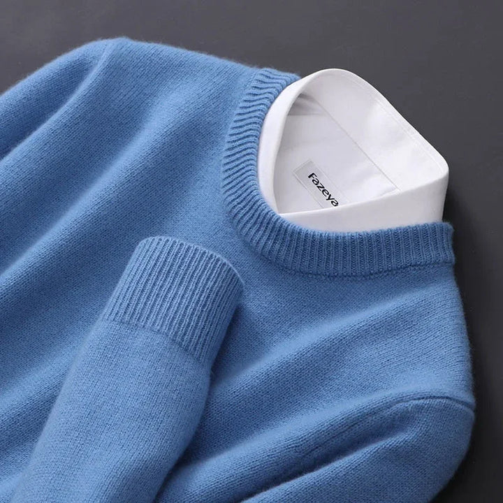 EARL | Premium Trikot Cardigan für Herren mit Rundhalsausschnitt und langen Ärmeln