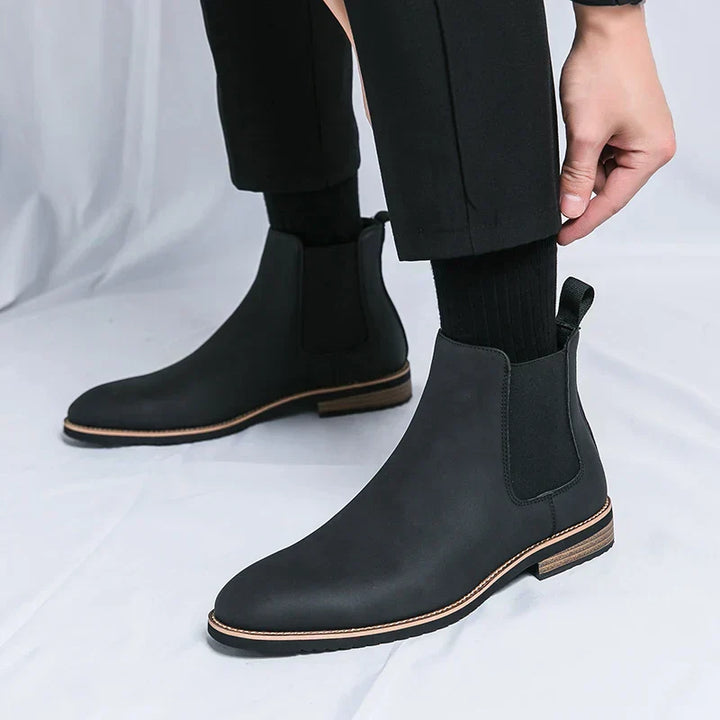 Kayden | Prämie Chelsea-Stiefel für Herren mit flachem Absatz