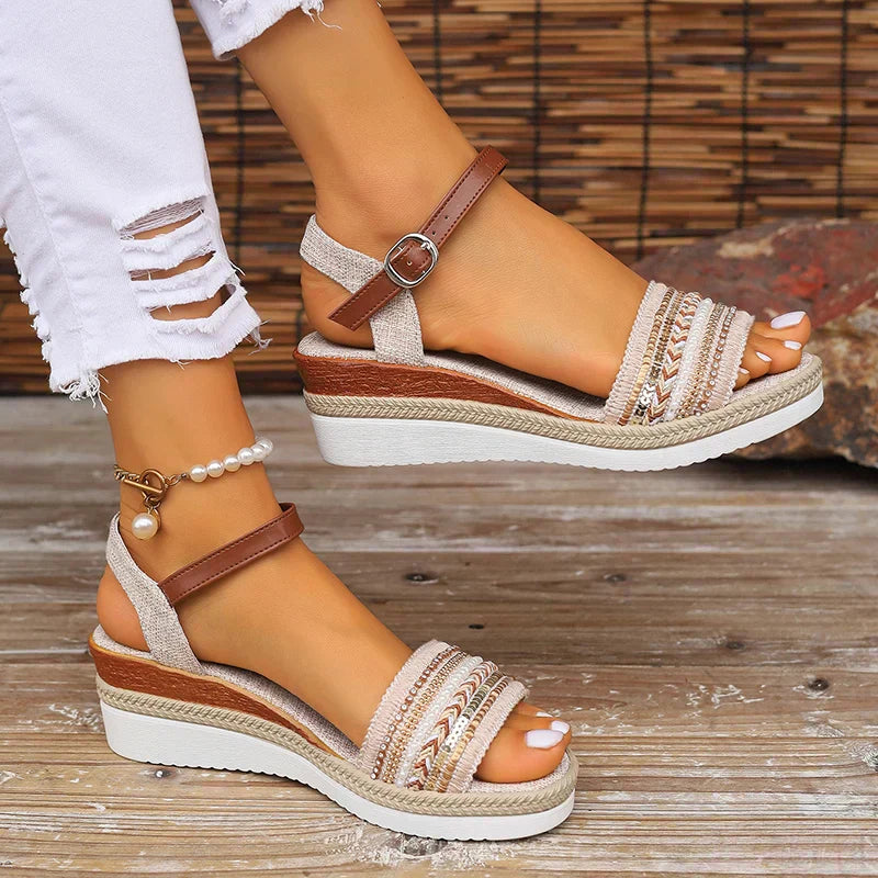 Dixie | Lässige Sommerschuhe für Damen mit mittelhohem Absatz