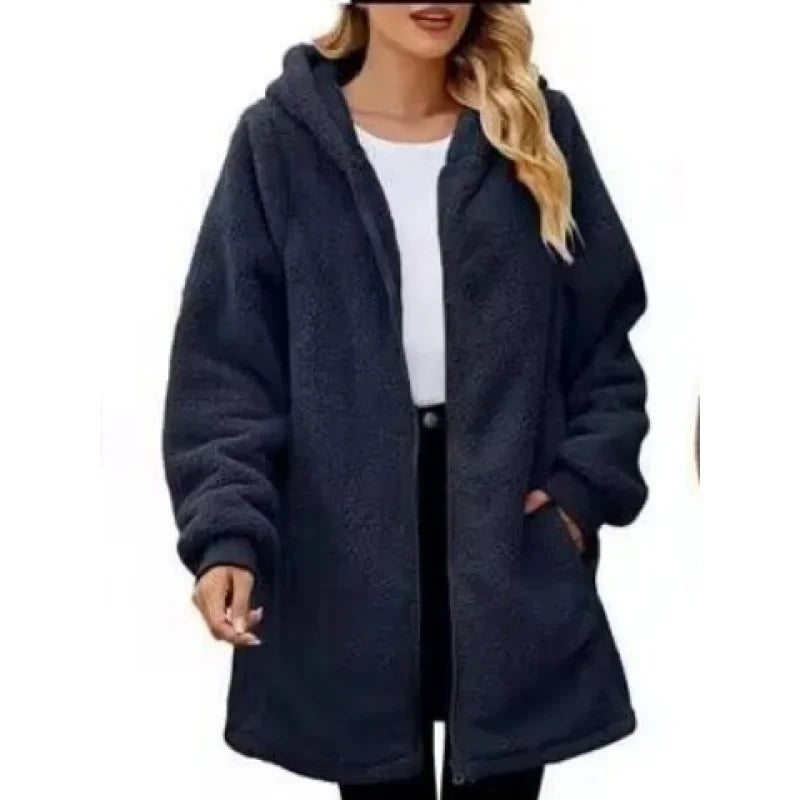 Annika | Gemütliche Kapuzenjacke für Damen mit langen Ärmeln