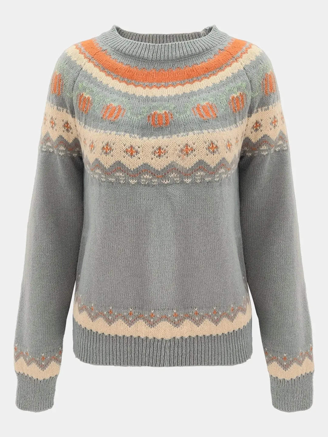 Marion | Vintage Isländischer Pullover für Damen mit Rundhalsausschnitt