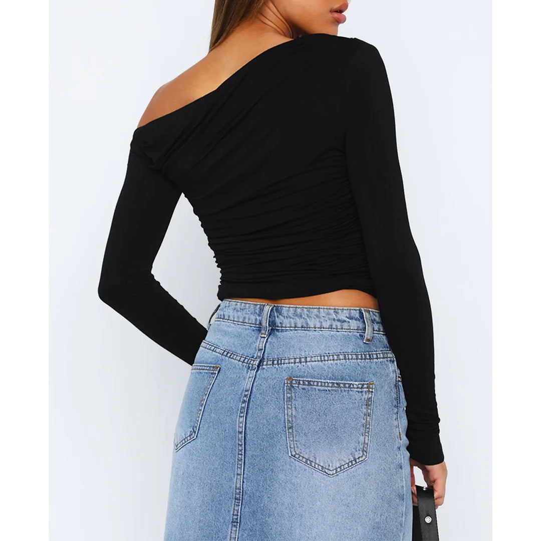 Damen Langarmtop Cropped