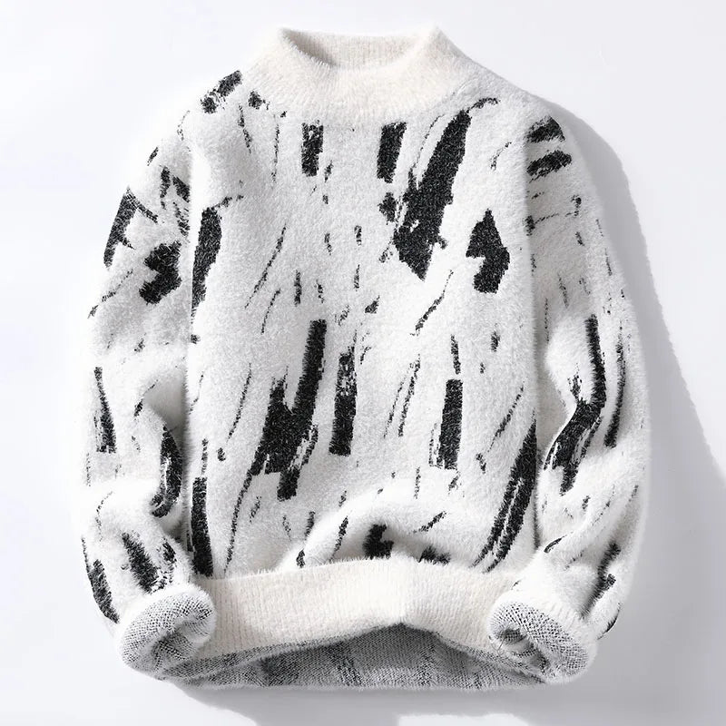 Erik | Designer Strickware für Herren mit Rundhalsausschnitt und langen Ärmeln