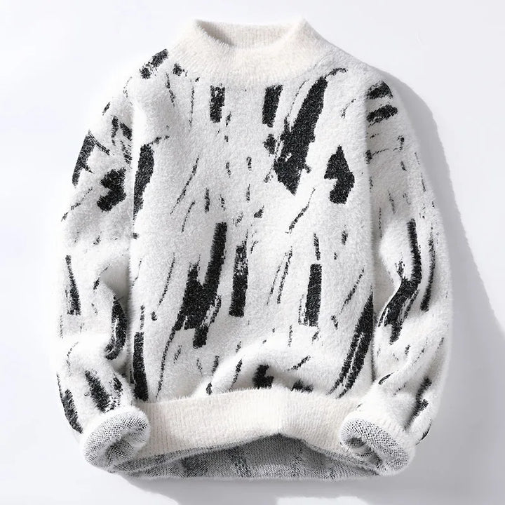 Erik | Designer Strickware für Herren mit Rundhalsausschnitt und langen Ärmeln